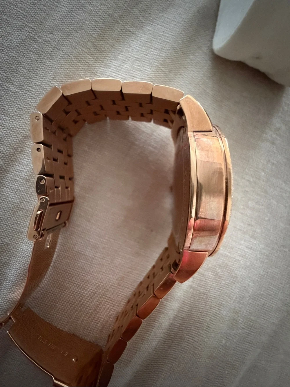 Michael Kors Rose Gold Crystal Accent Chronograph Watch